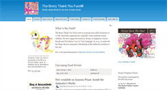 Desktop Screenshot of bronythankyoufund.org